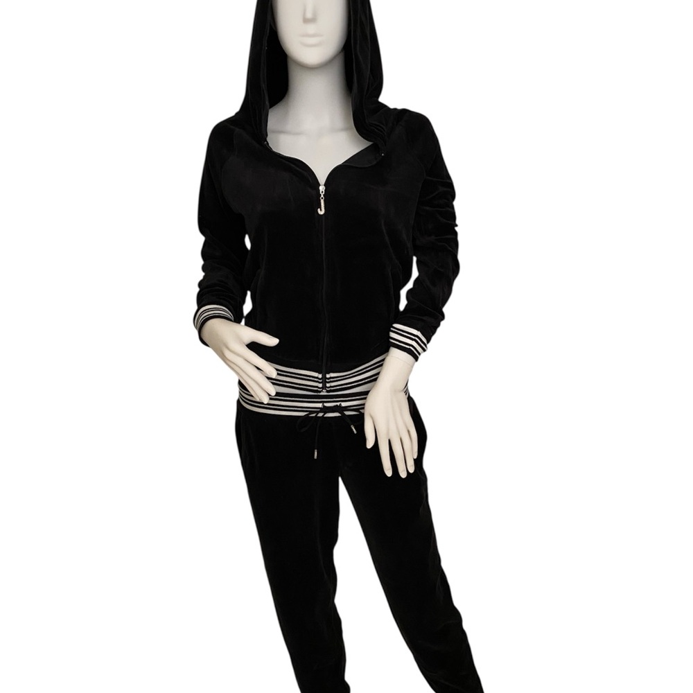 Vintage Juicy Couture Black Velour Track Suit